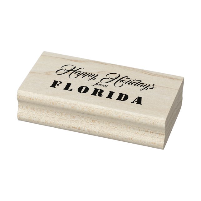Happy Holidays from Florida Rubber Stamp (Stamp)