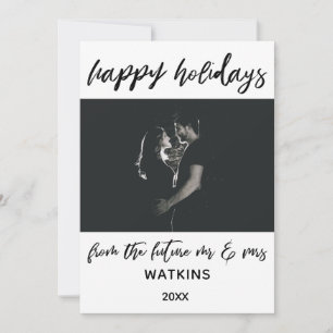 Happy Holidays from Future Mr & Mrs Photo Holiday Card