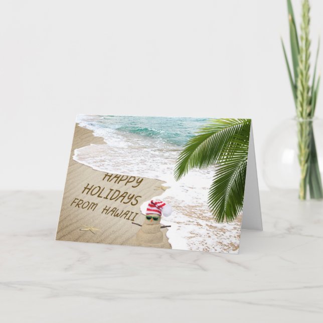 Happy Holidays from Hawaii Holiday Card (Front)
