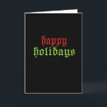 Happy Holidays from Jesus Holiday Card<br><div class="desc">Shirtuosity.com - T-shirts,  Stickers,  Buttons,  Mugs & More.  The web's funniest Humour Tees,  Retro Hoodies,  and too cool for school gear from www.Shirtuosity.com.</div>