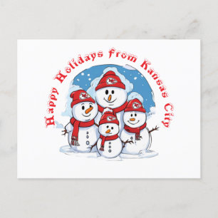 Happy Holidays From Kansas City Postcard