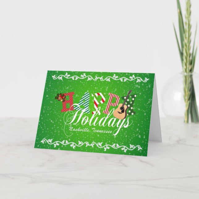 Happy Holidays from Nashville Christmas Card (Front)