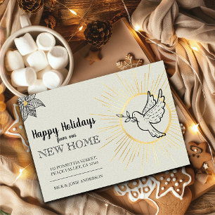 Happy Holidays from New Home Dove of Peace Moving Announcement