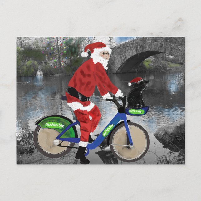 Happy holidays from New York city Holiday Postcard (Front)