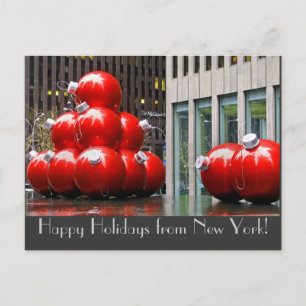 Happy Holidays from New York Postcard