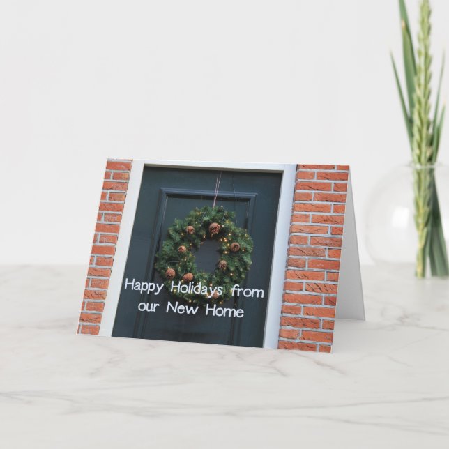 Happy Holidays from our new home Holiday Card (Front)