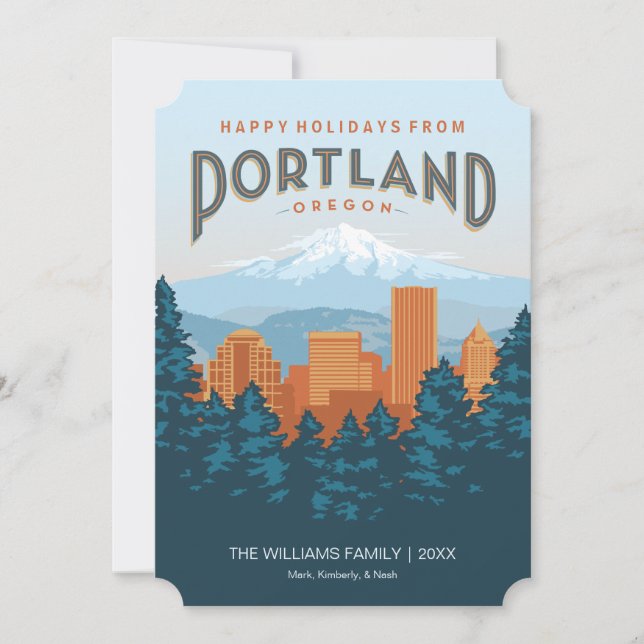 Happy Holidays from Portland Holiday Card (Front)