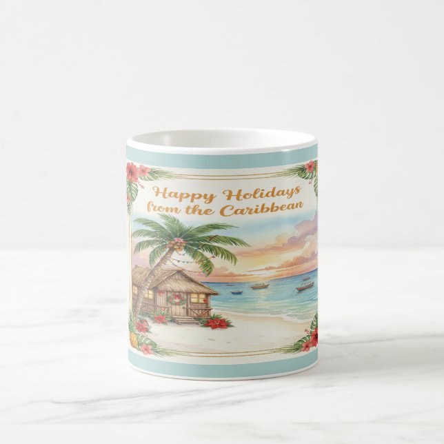 'Happy Holidays from the Caribbean' Mug (Center)
