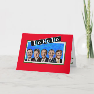 Happy Holidays from Your Presidents Holiday Card