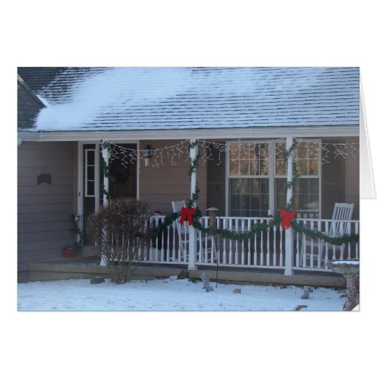 Happy Holidays, Front Porch Card