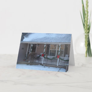 Happy Holidays, Front Porch Holiday Card