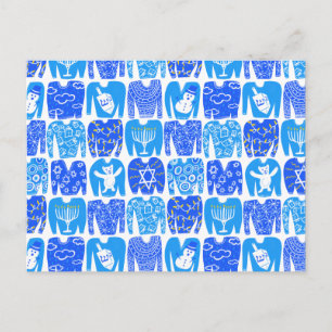 HAPPY HOLIDAYS Funny Ugly Hannukah Sweaters Postcard