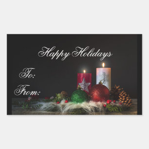 Happy Holidays Gift Label