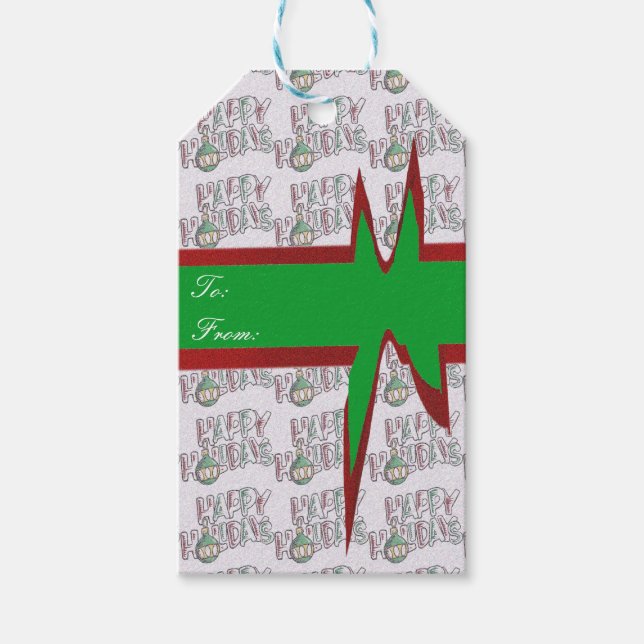 Happy Holidays - Gift Tags (Front)
