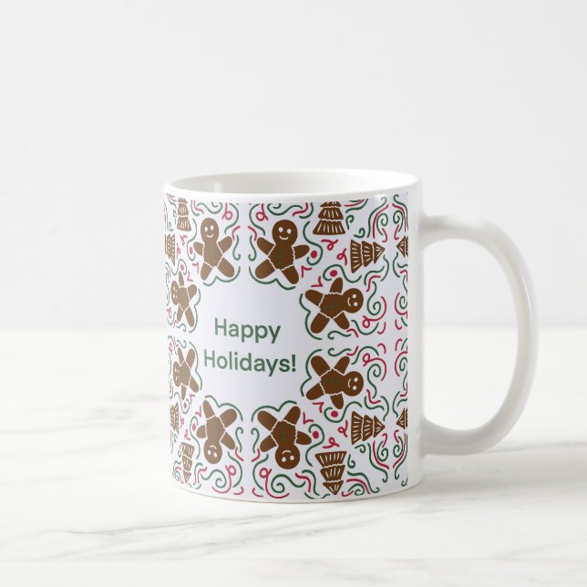 Happy Holidays Gingerbread Mug (Right)