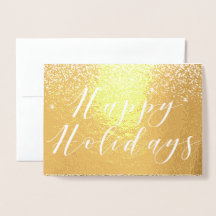 Happy Holidays & Glitter Classic Typography Design