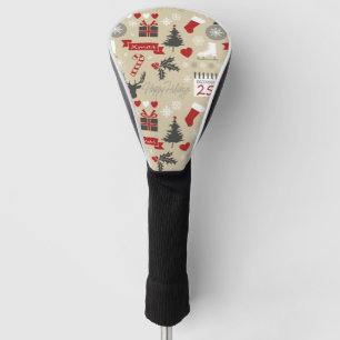 Happy Holidays Golf Head Cover