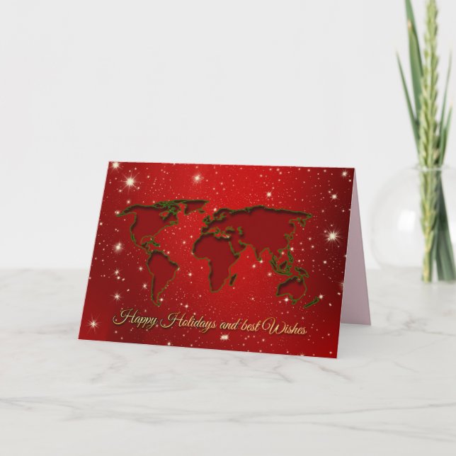 happy holidays greeting card (Front)