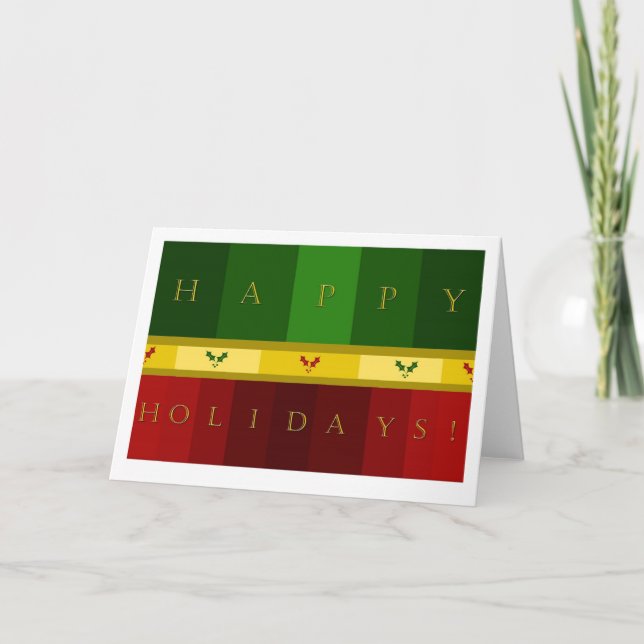 Happy Holidays greeting card (Front)