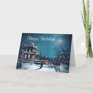 Happy Holidays greeting card