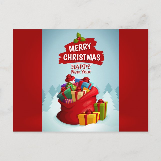 Happy Holidays  Greeting Postcard (Front)