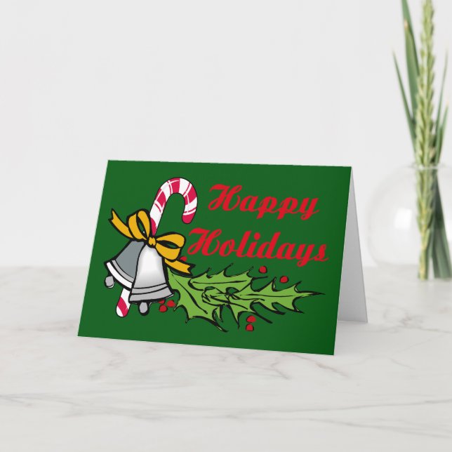 Happy Holidays Greetings Card (Front)