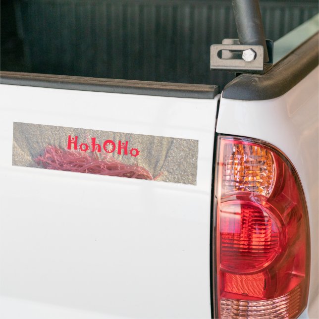 Happy Holidays Hakuna Matata beach safari text art Bumper Sticker (On Truck)