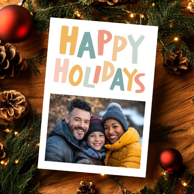 HAPPY HOLIDAYS Handmade Custom PHOTO Christmas Holiday Card (HAPPY HOLIDAYS Handmade Custom PHOTO Christmas Holiday Card
)