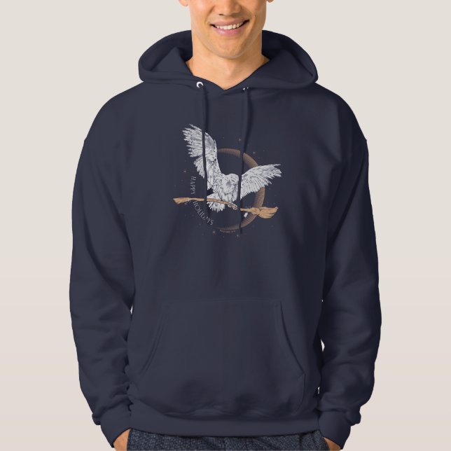 Happy Holidays Hedwig Delivery Hoodie (Front)