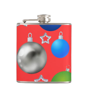 happy holidays hip flask