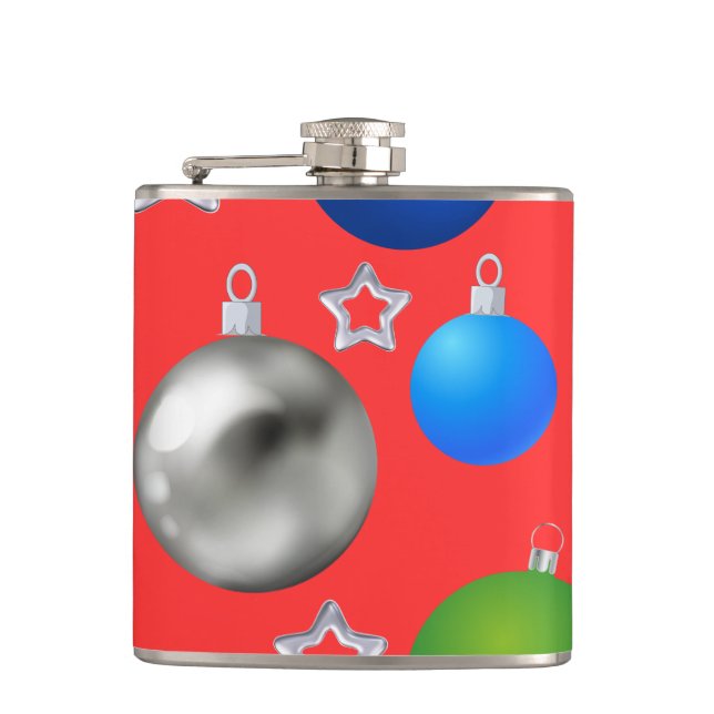 happy holidays hip flask (Front)
