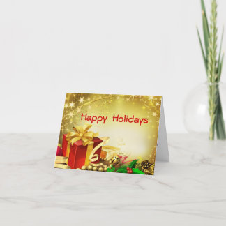 Happy  Holidays Holiday Card
