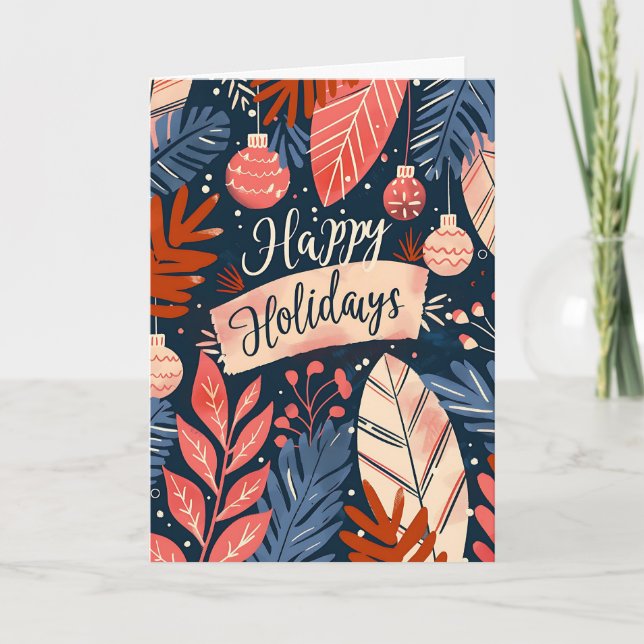 Happy Holidays Holiday Card (Front)