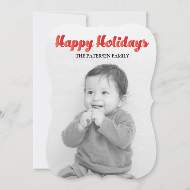Happy Holidays Holiday Card (Front)