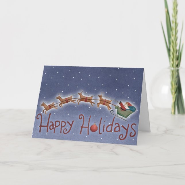 Happy Holidays Holiday Card (Front)