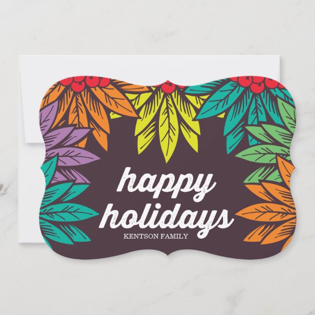 happy holidays holiday card (Front)