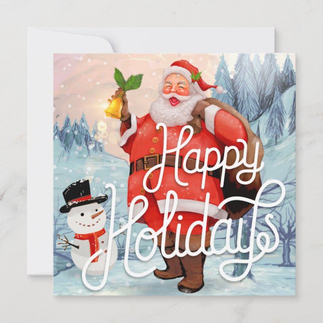 Happy Holidays Holiday Card (Front)