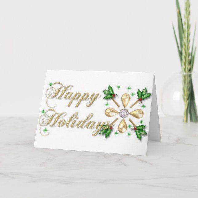 Happy Holidays Holiday Card (Front)