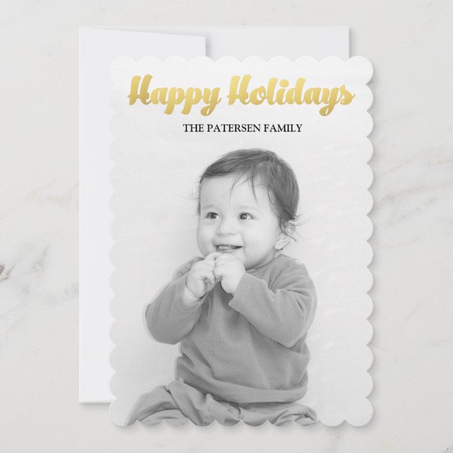 Happy Holidays Holiday Card (Front)