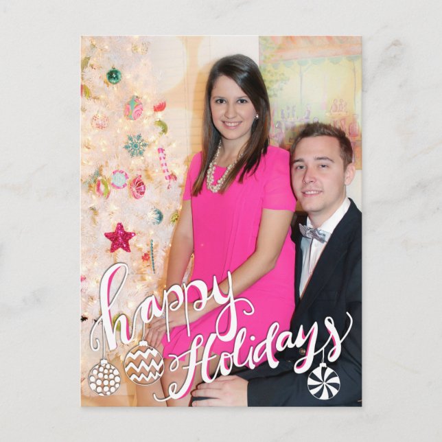 Happy Holidays Holiday Postcard (Front)