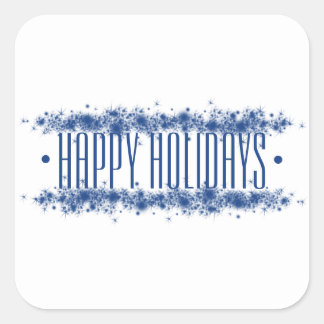 "Happy Holidays" holiday sticker