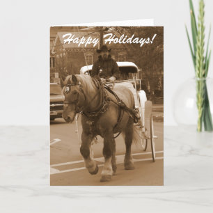 Happy Holidays Horse Card