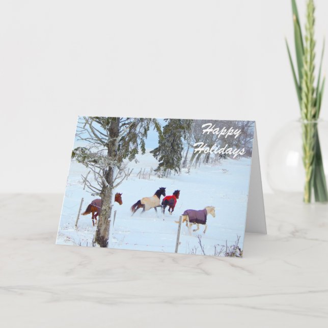 Happy Holidays Horse Cards (Front)