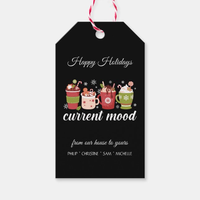 Happy Holidays - Hot Cocoa Gift Tags (Front)