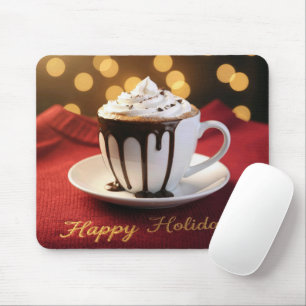 Happy Holidays Hot Cocoa Mouse Mat