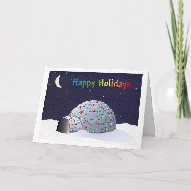 Happy Holidays-igloo Holiday Card (Front)