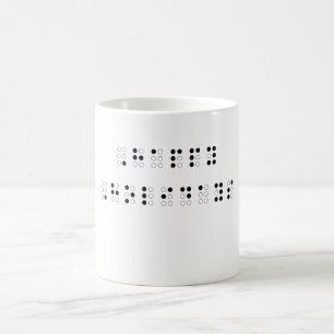 Happy Holidays in Braille Coffee Mug