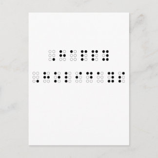Happy Holidays in Braille Holiday Postcard
