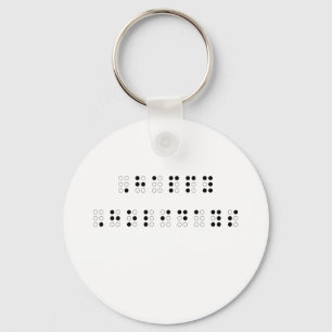 Happy Holidays in Braille Key Ring