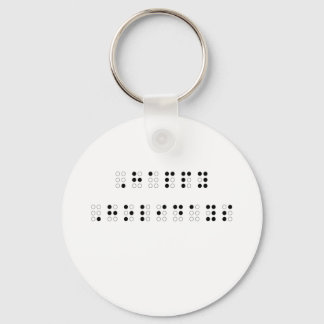 Happy Holidays in Braille Key Ring